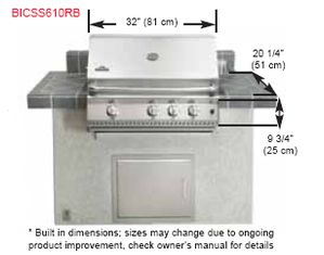 Napoleon Continental Series 32 Inch Grill with Rotisserie and Back Burner