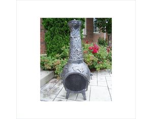 Oakland Living Leaf Chimenea 53 inches with Grill