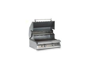 PGS 27 Inch Newport Grill Head with Rear Burner and Rotisserie Set