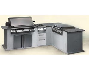 PGS 36 Inch Pacifica Grill Head with Rear Burner and Rotisserie Set