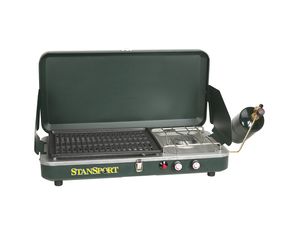 Stansport Propane Sove and Grill Combo - Piezo Igniter