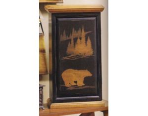 Cape Craftsmen Wilderness Wall Bear CD Cabinet (8CD011073)