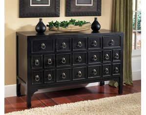Fairfax Home Furnishings Antique Black CD Cabinet (122290)