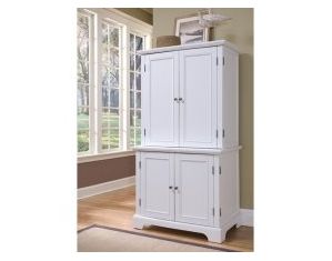 Home Styles Furniture Naples Compact Computer Cabinet with Hutch