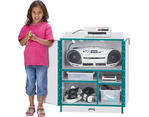 Jonti-Craft Rainbow Accents Media Cart - Lockable (3305JC)