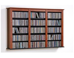 Prepac Floating Wall Triple Large (FW-0523) Media Storage