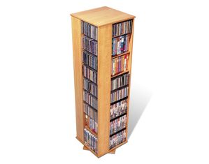 Prepac Four Sided Spinner Holds 1060 CDs (MS-1060) Media Storage