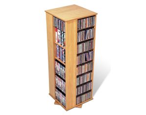 Prepac Four Sided Spinner Holds 800 CDs (MS-0800) Media Storage