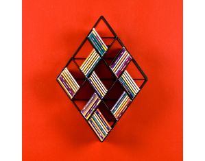 SEI Wall Mount CD Rack Media Storage