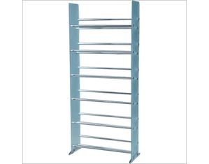 Transdeco 6 Shelf Sandblasted Glass Media Rack (TD119S)