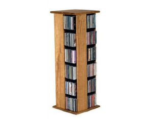 Wood Technology Hardwood Swivel Tower TO-288 Media Storage