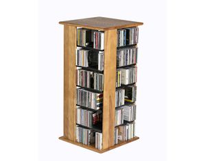 Wood Technology Hardwood Swivel Tower TO-576 Media Storage