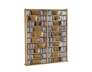 Wood Technology Hardwood Wall Unit MM-1200 Media Storage