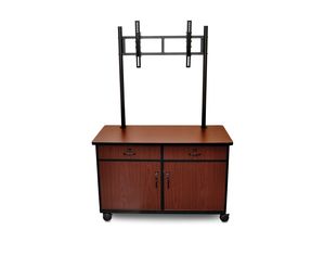H Wilson 65 In   Wood Cabinet  With Universal LCD TV Mount