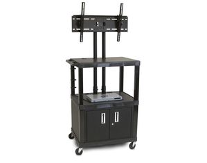 H Wilson Mobile Cart Universal LCD TV Mount 69 In H