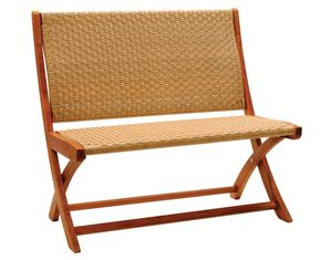 Achla Design Poly Weave Folding Bench
