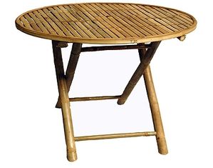 Bamboo 54 Folding Round Patio Table