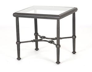 Caluco Origin Square End Table - with Glass Top!