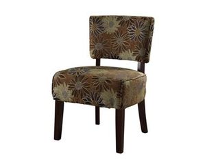Linon Home Decor Products Eden Mod Chair Kayfare Blue Green Flower