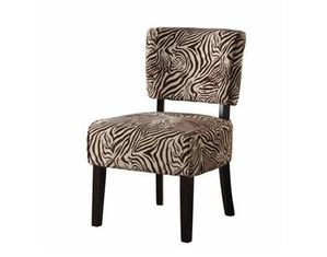 Linon Home Decor Products Kenya Mod Chair Marvoulous Brown Tiger