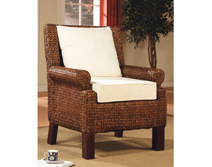 Union Square Banana Leaf Weaved Accent Chair