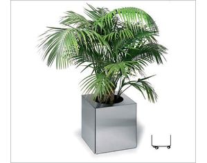 Blomus Cubo Stainless Steel Planter on Wheels