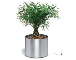 Blomus Greens Stainless Steel Planter on Wheels