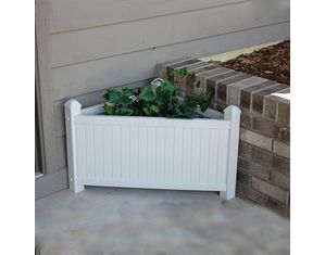 Dura-Trel Corner Slat Planter