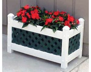Dura-Trel Large Lattice Planter with Lattice