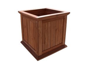 Mayne Westport Wood Planter Stained