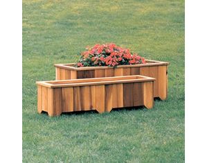 Wood Country #9 Rectangular Cedar Planter