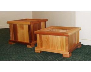 Wood Country Patio Planters-Square