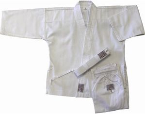 Amber Sports 8oz White Karate Uniform