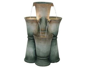 Alfresco Home Ceres Fountain w/ Pump and Light