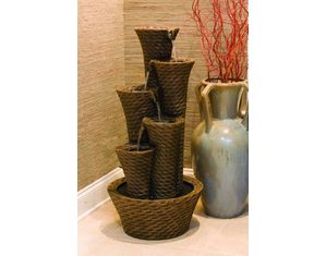 Alfresco Home Torre Four Tier Fountain with Pump