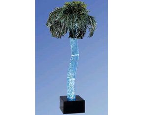 Midwest Tropical Aqua Palm Floor Fountain 96 inches Fountain