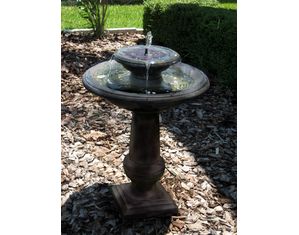 Smart Solar Chatsworth 2-Tier Solar on Demand Fountain in Bronze