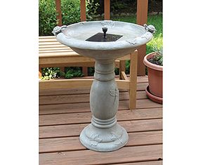 Smart Solar Country Gardens Solar Birdbath Fountain