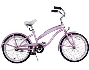 Kidwise Kids Bikes Girls Beach Cruiser 20 inch Extended Frame