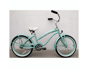 Kidwise Kids Bikes Mint Green Girls Beach Cruiser 20 inch Extended Frame