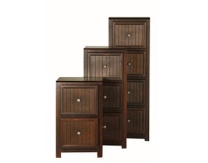 Eagle Stained Adler 3-Drawer File Cabinet