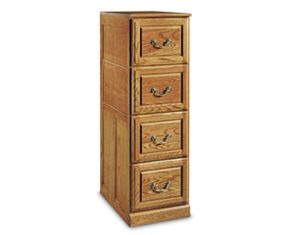 Haugen Home 3 Drawer Vertical Wood File Storage Cabinet