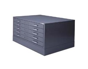 Mayline Group 5 Drawer Self Contained Steel File Cabinet for 36 x 48 inch Sheets