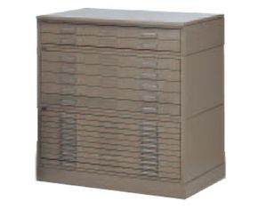 Mayline Group Hamilton Regular Series Plan 5 Drawer File Cabinet for 30 x 42 inch Sheets