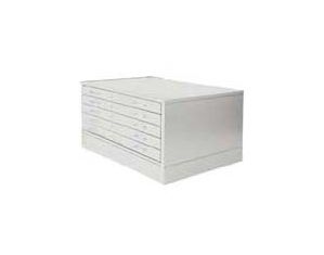 Mayline Group Interlocking Steel Plan 5 Drawer File Cabinet for 30 x 42 inch Sheets
