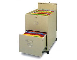 Mayline Group Legal Size Mobilizer with Lid and Drawer File Cabinet