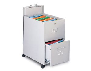 Mayline Group Letter Size Mobilizer with Lid and Drawer File Cabinet