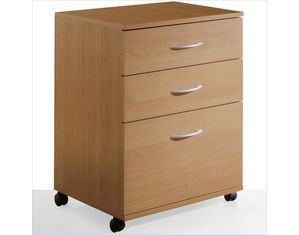Nexera Three Drawer Mobile File Cabinet