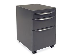 Virco Inc. Plateau Office Solution Mobile Pedestal - 1 File - 1 Box Drawers - and 1 Pencil Drawer