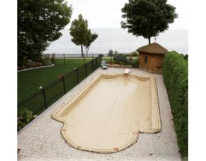 Arctic Armor Armor Kote Rectangle Winter Pool Cover with 5 ft Overlap for In Ground Pools